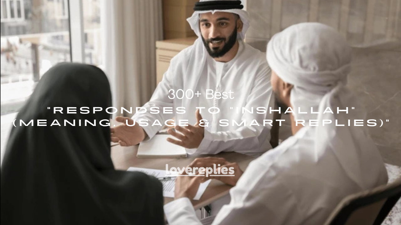300+ Best Respondses to “Inshallah” (Meaning, Usage & Smart Replies)